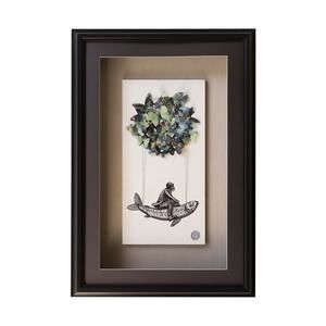 NEW MARMOL GALLERY framed wall art in butterfly man